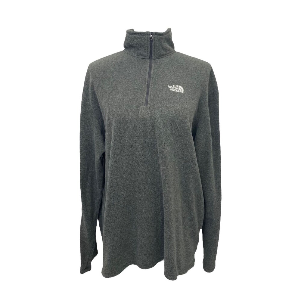 North Face Men’s Sweatshirt Grey Fleece Lightweight Outerwear Size Large